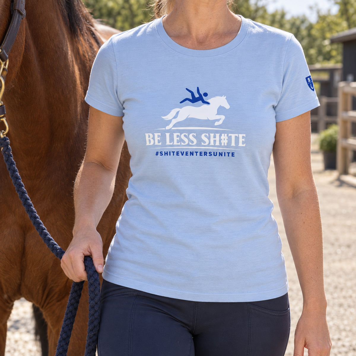 Organic "Be Less Sh#te" Fitted T-Shirt